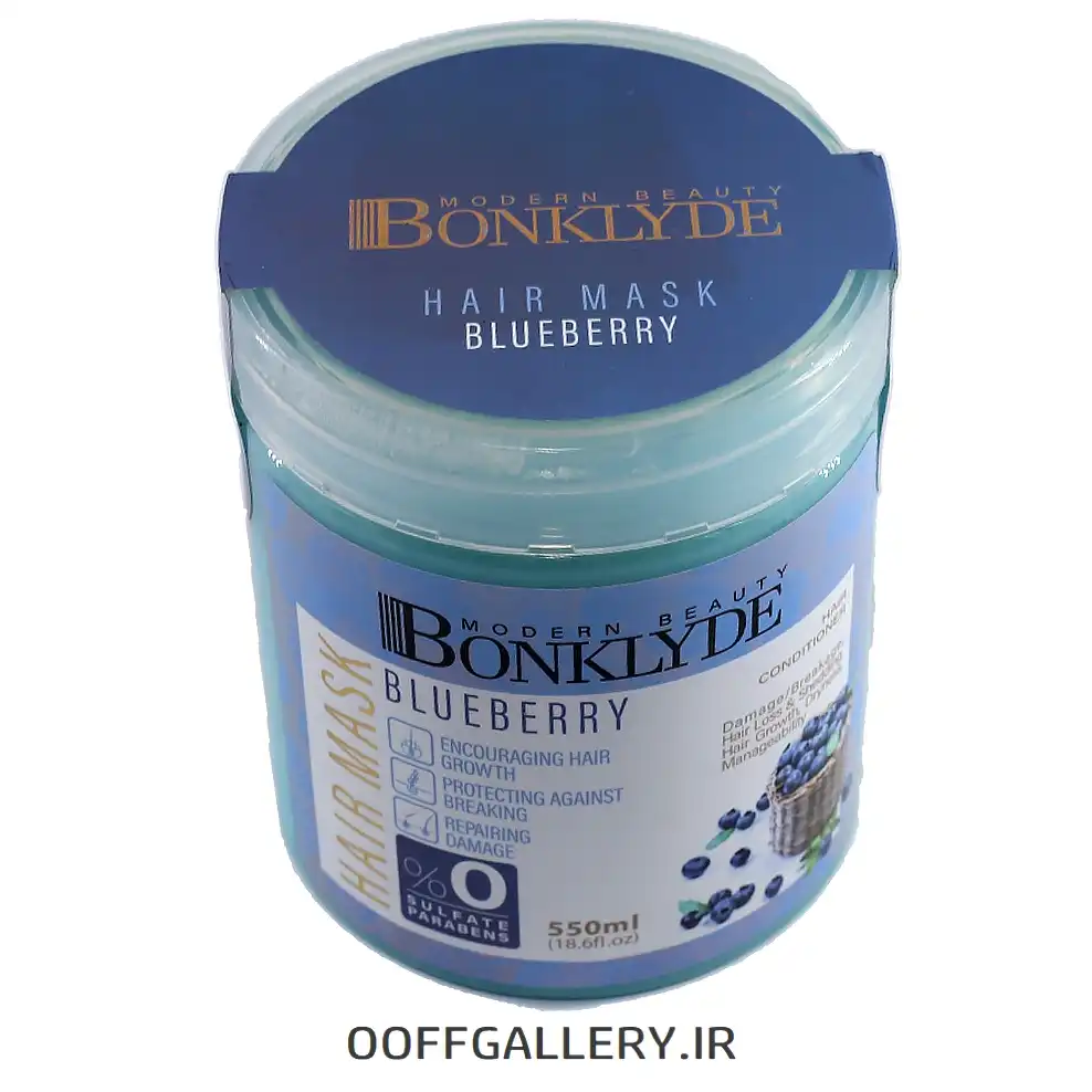 ماسک مو بلوبری بونکلاید BONKLYDE حجم 550 میل