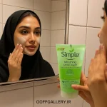 ژل شستشو صورت سیمپل Simple مدل رفرشینگ پوست چرب و معمولی